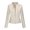 White, variant on Women Stand Collar Zipper Faux PU Leather Cropped Jacket Side Pocket Long Sleeve Motorcycle Layering Coat 1PC XS-XXL Plus Size Friendly