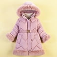 thumbnail image 2 of Winter Thicken Kids Jackets For Girls Coats Warm Girl Jackets Jackets Hooded Outerwear Infant 3 4 5 6 7 8Yrs Children Clothes, 2 of 6