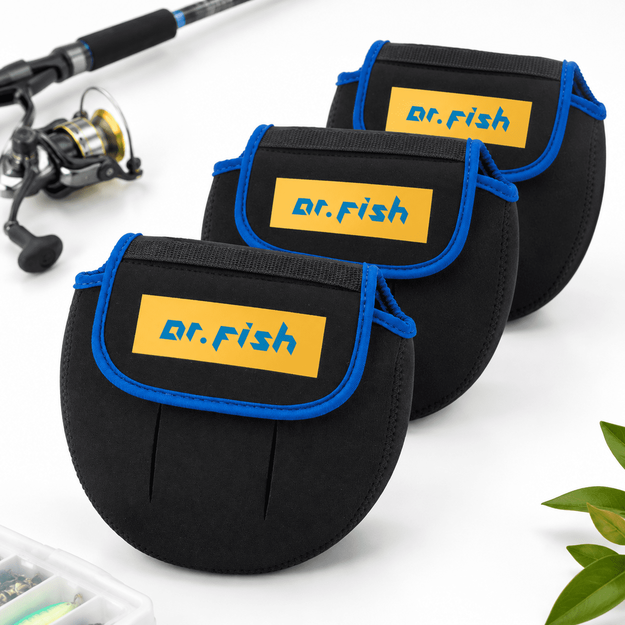 Spinning Fishing Reel Cover Fits 1000-6000+ Neoprene Protective Bag With Handle Slot Storcase Pouch Accessories Mixed Of 3