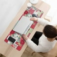 thumbnail image 3 of Long Mouse Pads for Desk,Pioneer Flower Floral Print Pattern Desk Mats on Top Of Desks, Desk Mouse Pad Extra Large with 3mm Non-Slip Base and Stitched Edge for Gaming,Office,Work,Home 31.5"x11.8", 3 of 6
