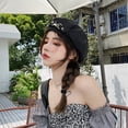 thumbnail image 5 of Cap Artist Beret French Beret Hat Beret Leather Beret Women, 5 of 9