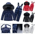 thumbnail image 3 of Odeerbi Child's Baby Boy's Girl's Down Warm Jacket Coat Jumpsuit Rompers Suit Winter Windproof Ski Suit, 3 of 3