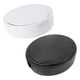 thumbnail image 5 of Juego de 2 unidades de estuches para retenedores dentales, protector de dientes postizos, caja de ortodoncia, contenedor para almacenamiento de dentaduras postizas con espejo (blanco/negro), 5 of 6