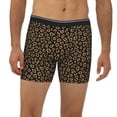 thumbnail image 2 of Men'S Boxer Briefs, Gold Glitter Leopard Print Soft And Breathable Mens Underwear Boxer Briefs With Widen Waist, 2 of 2