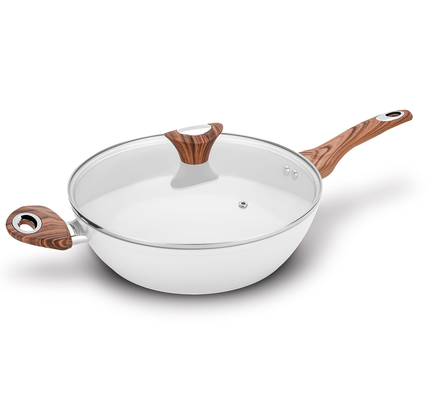 Phantom Chef 11 inch Deep Frypan With Lid -Gray