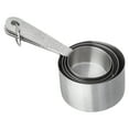 thumbnail image 3 of The Pioneer Woman Set of 4 Embossed Stainless Steel Measuring Cups, Playful Posy, 3 of 10