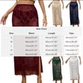 thumbnail image 3 of Samdudou Womens Maxi Skirts High Waisted Sequined Split Mesh Skirt Elastic Waist Plaid See-Through Beachwear for Party, 3 of 5