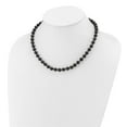 thumbnail image 2 of Primal Gold 14 Karat White Gold 7-8mm Round Black Saltwater Akoya Cultured Pearl Necklace, 2 of 3