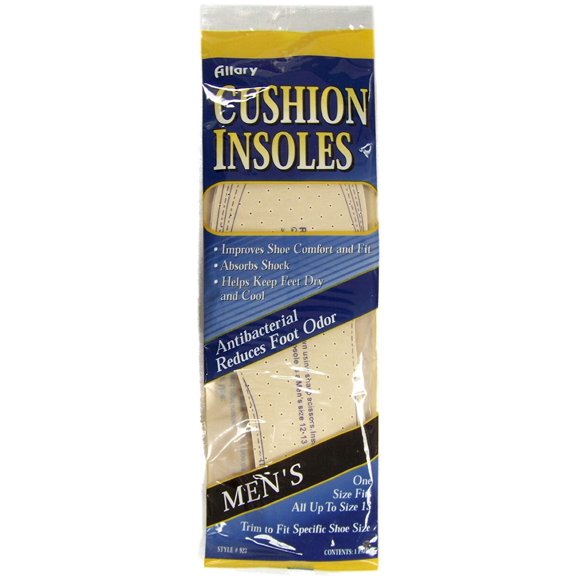 Allary Mens Cushion Insoles, Model #923