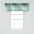 thumbnail image 2 of Ambesonne Geometric Window Valance, Diagonal Checkered Ornate, 54" X 18", Multicolor, 2 of 3