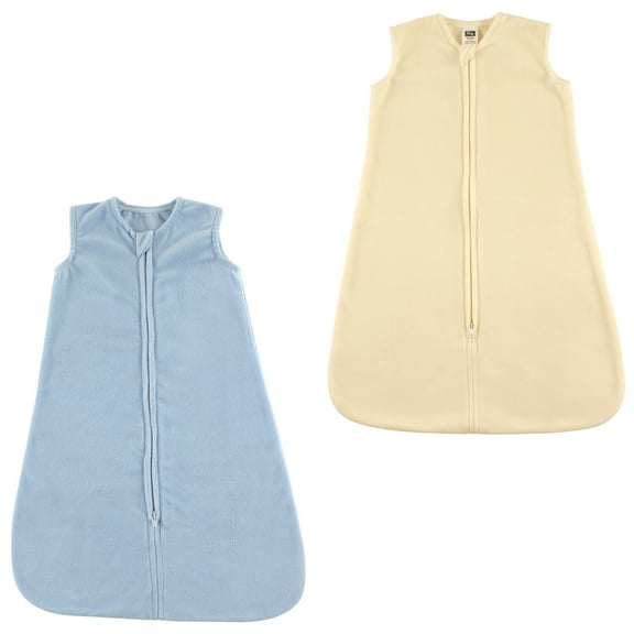 Hudson Baby Boys' and Girls' Grow with Me Wearable Fleece Sleeping Bag, 2-Pack (Choose Your Color & Size)