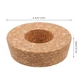thumbnail image 2 of OULII 12Pcs Khaki Cork Lids with Hole for Mason Jars Terrariums and Hydroponic Vases, 2 of 7