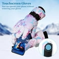 thumbnail image 4 of Women's Touchscreen Winter Ski Gloves, Warm Water-Proof Gloves, Bike Riding Skiing Hiking Motorcycle Outdoor Activity Gloves for Women Girls(Pink), 4 of 6