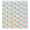 thumbnail image 3 of Ambesonne Love Shower Curtain, Patchwork Style Hearts, 69"Wx75"L, Multicolor, 3 of 3