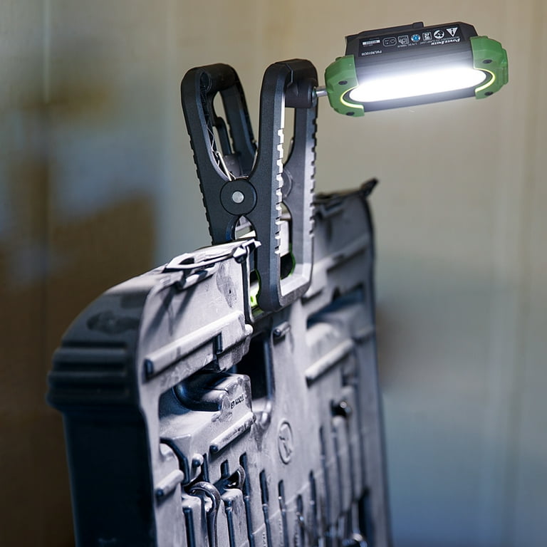 PowerSmith 1000 Lumen Rechargeable LED Clamp Light with Hanging