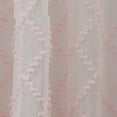 thumbnail image 5 of Your Zone Diamond Clip Sheer Single Curtain Panel, Pink Starlight, 38"W x 54"L, 5 of 6