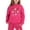1#Hot Pink, variant on Kiijoy Toddler Girls Outfits Hearts Print Causal Hoodie Jogger Pants Sweatsuit, Sizes 2-3
