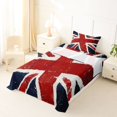 thumbnail image 5 of Manfei Vintage Union Jack Twin Sheets,Red White Navy Bedding,3 Pieces,1 Fitted Sheet and 1 Pillowcase, 5 of 6
