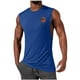 thumbnail image 1 of Camiseta sin mangas de cuello redondo para hombre, jersey deportivo de alta elasticidad, cuello redondo, sin mangas, ropa deportiva para hombre musculoso, camiseta sin mangas de algodón para hombre, 1 of 5