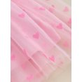 thumbnail image 7 of Wassery Kids Girl Princess Dress 6M 12M 18M 24M 3T 4T Toddler Girls Sparkle Heart Print Sleeveless Tulle Tutu Dress Summer Party Casual Dress, 7 of 7