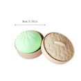 thumbnail image 4 of Giant Glitter Dumpling, Jumbo Dumpling, Mystery Dumplings, with Steamer Box, Soft Squeeze Decompression Dough Fun Gifts for Family and Friends Christmas, New Year, and Birthday Gifts (Green), 4 of 5