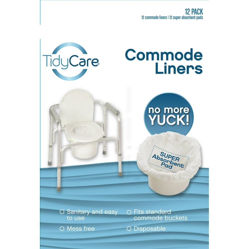 TidyCare Commode Liners Convenience Pack 12 commode liners and 12