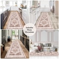 thumbnail image 5 of Findosom 2'x8' Runner Rugs for Hallway Machine Washable Runners Rug,Vintage Runner Rug Non Slip Kitchen Runner Rug Medallion Carpet Runner for Bedroom Laundry Entrance,Orange, 5 of 7