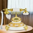 thumbnail image 2 of Fichiouy European Antique Phone Vintage Telephone Luxury Retro Decoration Office Home White, 2 of 9
