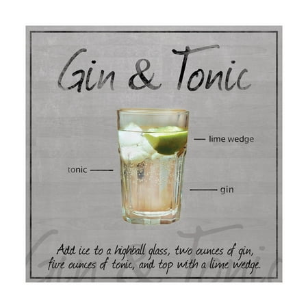 Gin Tonic Print Wall Art By Lauren Gibbons