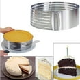 thumbnail image 3 of Cortador de Pasteles Ajustable de Acero Inoxidable para Crear Capas Perfectas, Ideal para Pan, Galletas y Chocolate, Diámetro de 24.5 a 30.5 cm, 7 Niveles, Diseño Práctico y Duradero., 3 of 7