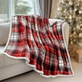 thumbnail image 2 of NSESSHome Plaid Flannel Throw Blanket for Couch, Soft Checkered Flannel Blanket for Sofa, Plaid Christmas Couch Throw Bed, Warm Cozy Decorative Blanket Fall Decor Gift, 2 of 6