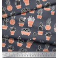 thumbnail image 2 of Soimoi Rayon Fabric Cactus Tree Print Sewing Fabric Yard 56 Inch Wide, 2 of 3