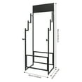 thumbnail image 2 of Black Iron Carpet Doormat Display Rack 60x40x160cm Stepped Multi-Layer Shelf Commercial Display Rack, 2 of 10