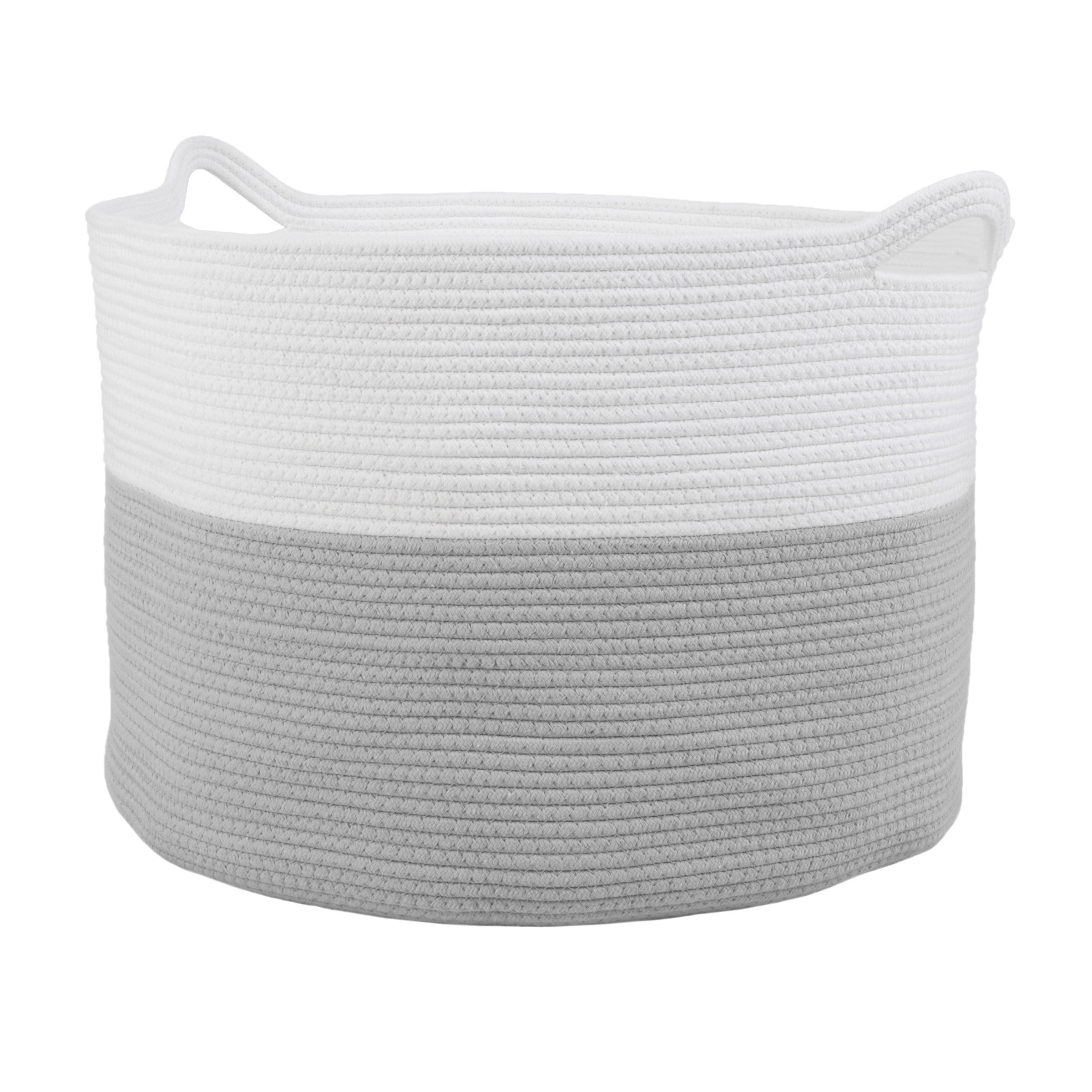 ExtraLarge Rope Basket for Laundry, Blankets, and Toys