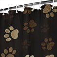 thumbnail image 3 of Paw Print Shower Curtain 84"x72" ,Bathroom Decorative Shower Curtains Set with 12 Hooks,Modern Waterproof Washable Shower Curtain, 3 of 6