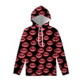 thumbnail image 3 of Sudadera con capucha con estampado 3D de labios rojos punk para hombre y mujer, ropa fresca para primavera y otoño, sudadera con capucha de manga larga, camisetas informales, jersey, 3 of 5
