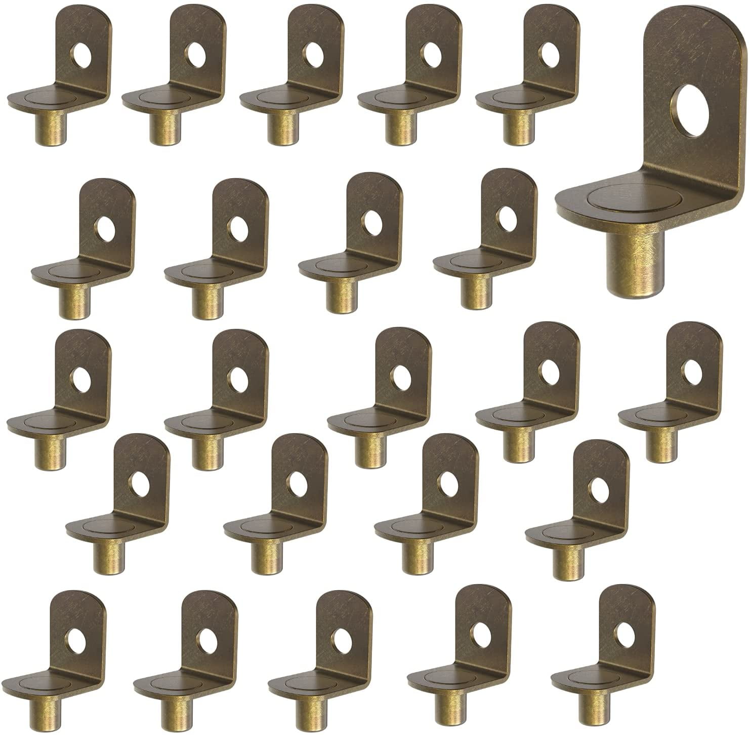 50 PCS Shelf pins, Shelf Bracket Pegs with Hole, BracketStyle, L