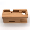 thumbnail image 5 of Base de almacenamiento de cable de carga de escritorio con soporte de almacenamiento de madera dos en uno para Watch5 para iPhone Vogacara EL007718-00, 5 of 5