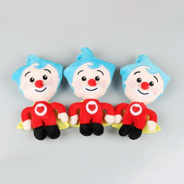 Peluche de payaso Plim Plim de 25 cm, bonito muñeco de peluche de dibujos animados, figura de animación, peluche de anime, regalo suave, juguetes para cumpleaños de niños.