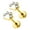 Gold, variant on Paw Print Flat Back Earrings for Women Sterling Silver Cartilage Helix Lobe Body Piercing Studs Ginger Lyne