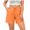 Orange., variant on akafmk Women's Plus Size Casual Shorts Drawstring Elastic Waist Sporty Summer Shorts (XL-5XL)