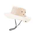 thumbnail image 2 of Foldable Safari Hat, Wide Brim Packable Booney Sun Hat for Travel, UPF 50+ for Hiking, Fishing, Beach & Outdoor Adventures White, 2 of 4