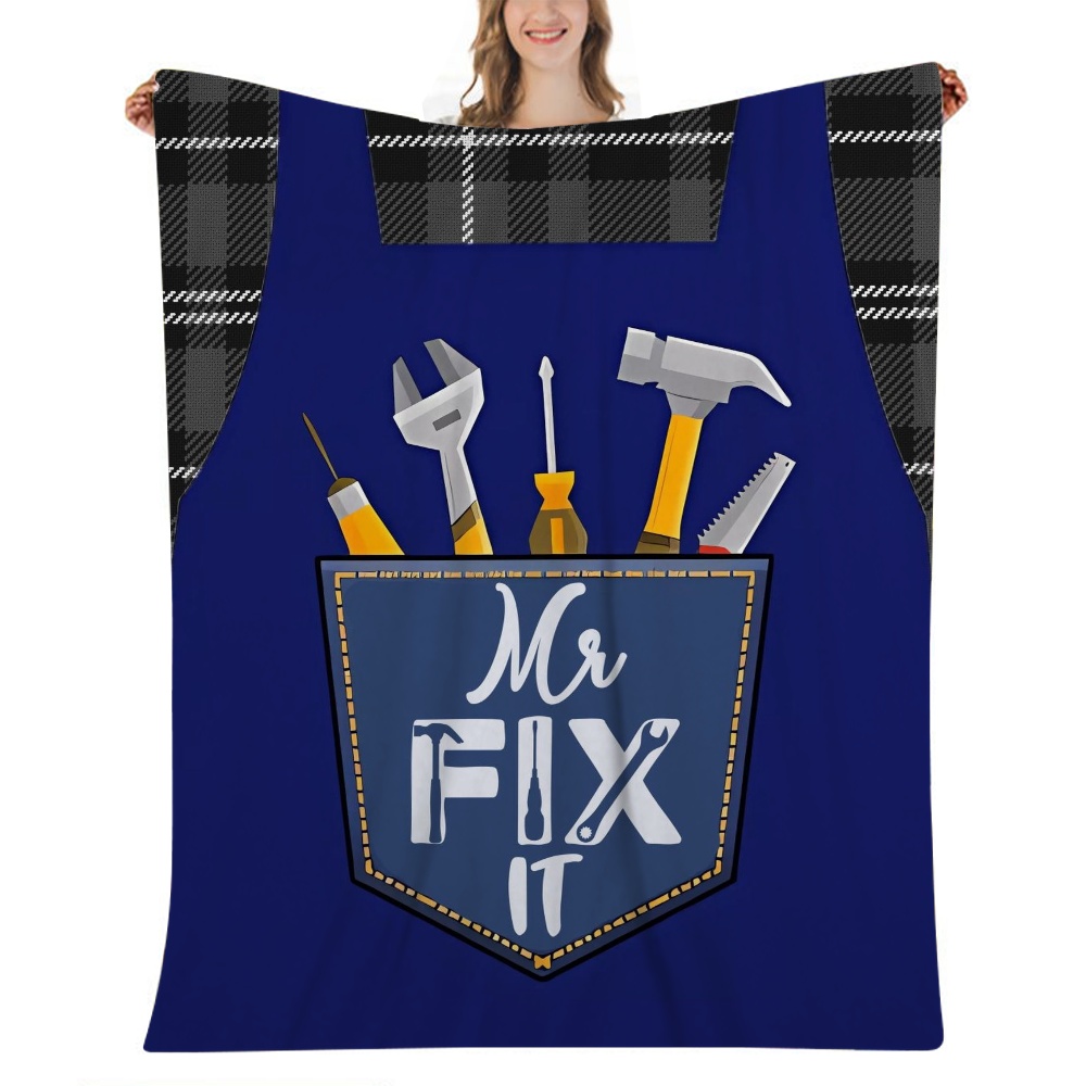 Dad Gift For Dad Fleece Throw Blanket for Couch Sofa or Bed Throw Size