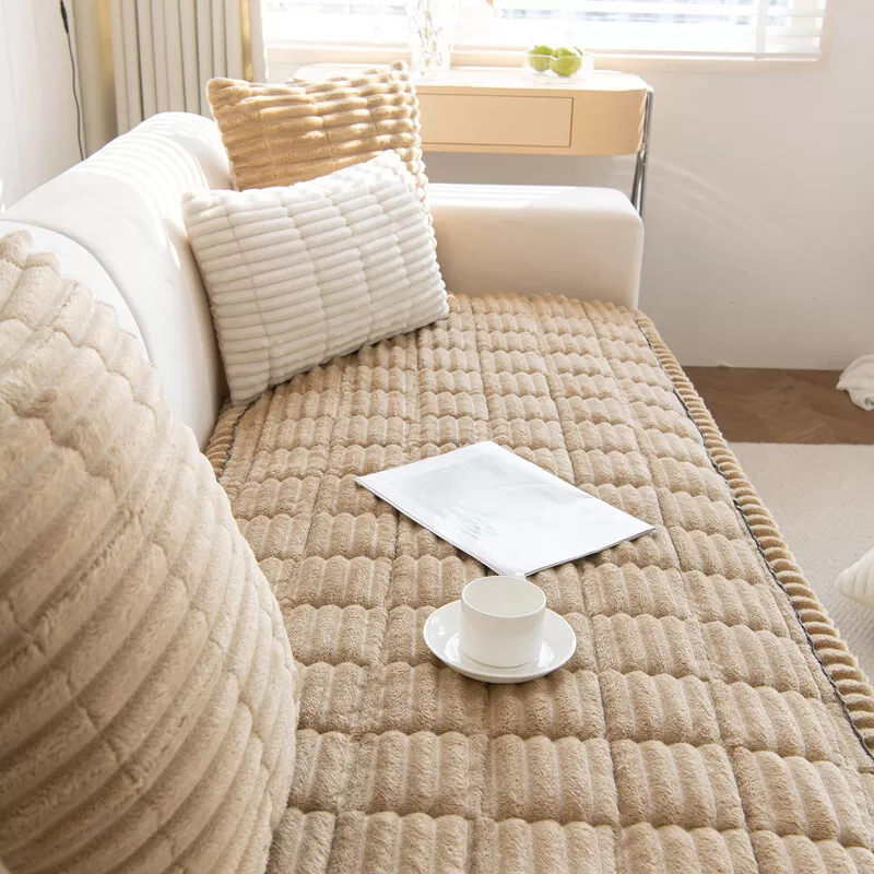 CJC Thickening Fuzzy Couch Pad Couch Protector for Dogs Garden Chic Cotton Protective Couch Covers Pet Mat Bed Sofa Cover