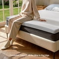 thumbnail image 2 of 2, 3, or 4 Inch Gel-Infused Memory Foam Mattress Topper with Removable Fitted Cover (3 inch, Full), 2 of 10