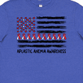 thumbnail image 4 of Inktastic Aplastic Anemia Awareness Red and White Ribbons and Flag Youth T-Shirt, 4 of 5