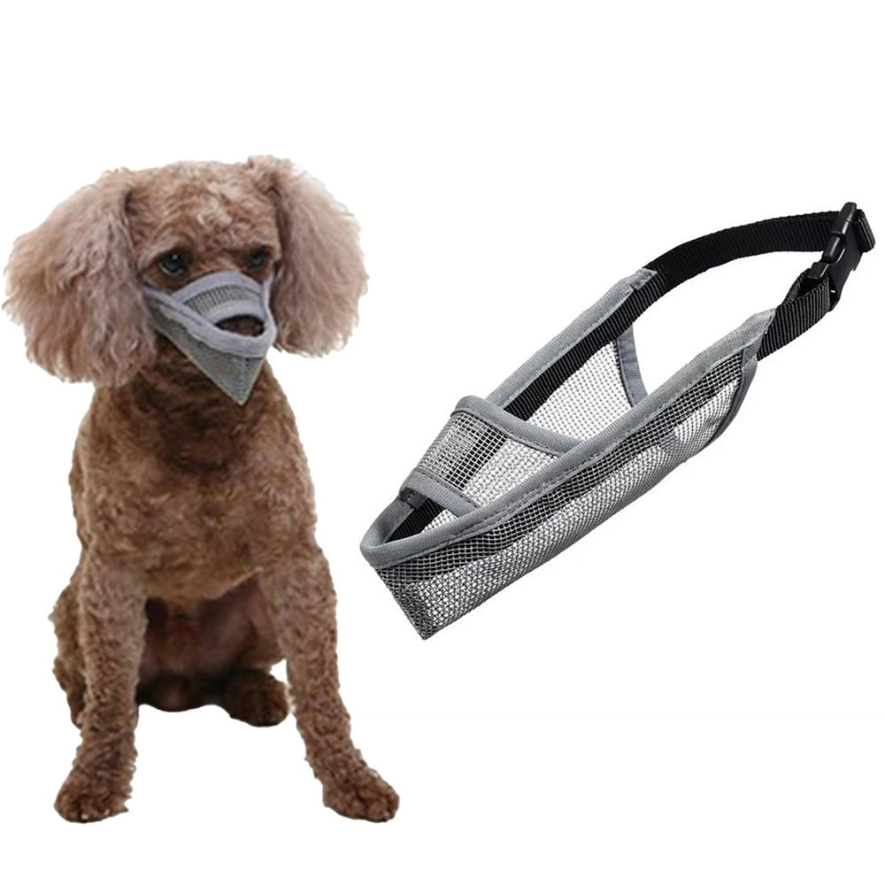 Dog Muzzle Breathable Cozy Pet Muzzle for Large Medium Breed Dogs Lightweight Dog Muzzle with Adjustable Straps Anti Biting Licking Dog Masks for