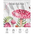 thumbnail image 5 of Mushroom Wrap Around Bed Skirts for Queen Bed 18" Drop, Bed Skirt with Adjustable Elastic Belt Dust Ruffle Bed Valance for Bedroom Hotel Luxury Pink Butterfly Rustic Botanical Leaf Bed Frame Cover, 5 of 7