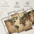 thumbnail image 6 of Elephant Stock Educational World Map Iv Wall Art - Horizontal Multi Panel Canvas - Living Room Wall Decor - Education Multi Panel - Beige And Brown Decor - 43" x 27", 6 of 8