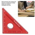 thumbnail image 3 of Ruler, 45 Degree Angle Ruler Dual Layer DIY Easy To Move Aluminum Alloy  for Architectural Drafting Design, 3 of 8